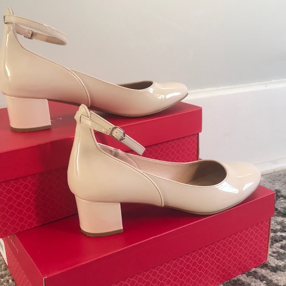 Kelly & Katie Shoes - One inch pink nude heels
